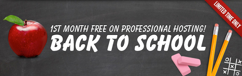 1st Month Free on Professional Hosting!