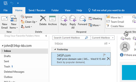 How to view email headers in Outlook