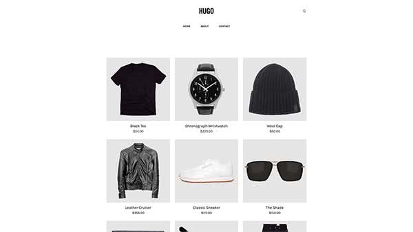 Website Builder template 'Hugo'
